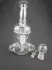 Transparent recycler glass hookah, carta oil rig pipe, 14mm joint, factory direct sales, welcome to order