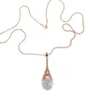 Mode Turm Halskette Kristall Strass Ball Anhänger Lange Kette Pullover Halsketten Frauen Schmuck