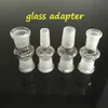 Glassvävnad Adapter Partihandeladaptrar för bongs 18 mm till 14 mm med manlig kvinnlig slipning av munnen Clear Joint Hotest Glass Adapter