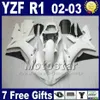 Carenagens de molde de injeção para YAMAHA R1 2002 2003 corpo kits yzf1000 02 03 yzf r1 kit de carenagem 4H6A carroçaria + 7 presentes