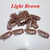 Hair extension clips 3.8cm with 10teeth stainless steel for hair extenions wigs weft 6colors 100pcs/lot