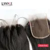 8A Straight Human Hair Closure Brazilian Malaysian Peruvian Indian Mongolian Cambodian Hair Top Lace Closure Free/Middle/3 Way Part Size 4x4