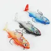 Borracha macia de borracha freshwater crankbait isca de pesca ganchos 7,6cm 15.5g forma de peixe opsariichthys bass artificia isca macia