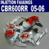 Free Customize Injection Mold for HONDA fairings CBR 600 RR 2005 2006 cbr600rr 03 04 cbr 600rr fairing kit P1NU