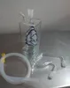 Kostenloser Versand Großhändler ----- 2015 neue Shisha-Quadratglas / Glasbong, Stile und Farben wurden versendet, Sachleistungen