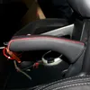 Чехол для KIA Sportage R handbrake крышка стайлинга автомобилей натуральная кожа Handbrake крышка украшения интерьера автомобиля аксессуары