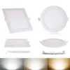 Luzes de painel LED ultrafinas de estoque nos EUA 9W 12W 15W 18W 23W SMD2835 Downlight AC110-240V luminária de teto para baixo Quente/fria/branco natural 4000K