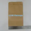 Bolsa de embalaje de papel Kraft suave de 12*20cm (4,7 "x 7,9") con cremallera de ventana transparente mate bolsa de embalaje de almacenamiento de alimentos bolsa de pie Doypack