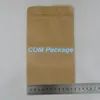 Whole 300Pcs Lot 12x20cm Smooth Kraft Paper Bag With Matte Clear Window Zipper Food Storage Packaging Bag Stand Up Pouch Doyp5609191