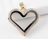 NEW 10PCS lot 4Colors Magnetic Heart Shape Glass Floating Locket Pendant For Necklace Chain Making206g