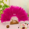 Soft Fluffy Burlesque Wedding Hand Fancy Dress Costume Dance Feather Fan