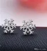 New Arrival 925 Sterling silver Shining Diamond Crown Stud earrings Fashionable Snowflake Jewelry Beautiful Wedding engagement g7766536