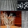 Wedding Party Decoration Clear Acrylic Crystal Octagonal Bead Curtain Garland Strands DIY Craft Christmas Tree Hanging Ornament 202983490