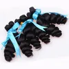 Não processado Tia Funmi Cabelo Bouncy Curls Cabelo Peruano Ovo Onda Romance Onda Brasileira Extensões de Cabelo Humano Virgem Fumi Máquina Weave 4pcs