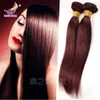 Top qualité Malaisienne Vierge Cheveux Raides 99j couleur bordeaux 3/4pcs lot 100% non transformés extensions de cheveux humains remy tissage de cheveux brésiliens