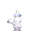 휴대용 귀여운 아기 병 작은 DAB 물 담뱃대 봉수 파이프 판매 6 인치 및 14mm 조인트