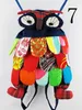 15 pcs/lot Fedex DHL Ems livraison gratuite nouvelle mode sac hibou fait main/sac hibou artisanal fait main/sac à dos pour enfants cartable