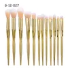 Professionell make up borstar Kit 12 sts Mermaid Eye Shadow Powder Foundation Cosmetic Rainbow Multipurpose Makeup Brush Sets