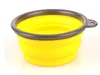 100 sztuk / partia Darmowa Wysyłka Pet Dog Cat Bowl Puppy Picie Składany Easy Southing Outside Feeding Feeder Podajnik Trave Dish