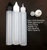 30ml Empty Bottles Slim Pen Style E-Liquid E Juice Oil Plastic PE Bottle Long Thin Tip Dropper Dropper Bottle White Black Caps