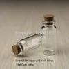 50pcs 10ml Small Glass Bottles Vials Jars With Cork Corks Stopper Decorative Corked Tiny mini Wising Glass Bottle For Pendants