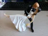 Романтический романтический падение танцующее свадеб и жених свадебные украшения кексы Топперс уход в отставку.