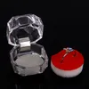 Hela 40 Clear View Plastic Ring Display Case Jewely Box WhiteBlackpink Padding8143668