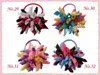 レンダ3.5 "ホーカーPonytail Elastic Hair Ties Holders Streamer Corker Hair Bowsクリップ応援弓巻き毛のリボンボウヘアブバブル500ピーPD006