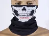 50pcs / lot dhl Gratis frakt Skalle Design Multi Function Bandana Ski Sport Motorcykel Biker Scarf Face Masks