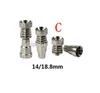 Titanium Nail 4 in 1 Domeloze Titanium Nails Titan Nail 14mm 18.8mm Mannelijke en Vrouwelijke Joint voor Glass Pipe Bong Free DHL