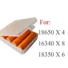 Portable 18650 Battery Case Holding 4 Pcs 18650 Battery Storage Box Multi Colors For 18650 18350 14500 Batteries