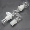 Kit de récupération d'huile en verre à joint de 18 mm avec adaptateur en verre à joint à 90 degrés avec dôme femelle pour bangs en verre