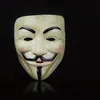 50pcs new arrive V for Vendetta Yellow Mask with Eyeliner Nostril Anonymous Guy Fawkes Fancy Adult Costume Halloween Mask