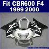 100 iniezione personalizza per set carenatura honda fullset cbr 600 f4 1999 2000 bianco nero 99 00 cbr 600 f4 carenatura parti rnj5