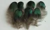 DIY Handwerk grünes Kupfer Huhn Grünspan natürliche Federn Pro Reinigungsfedern DIY Schmuck Tasche Halskette Stirnband 47 cm Tropfen