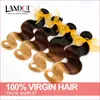 Wefts 4PCS LOT 830INCH THRE TONE OMBRE MALAYSIAN BODY WAVE HUMAN HAIR EXTENS WEAFT COLOR 1B427
