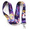 20pcs/lot Cartoon girls love Neck Lanyard for MP3/4 cell phone Straps & Charms DS lite Iron buckle key chain