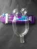 Free shipping wholesalers new Transparent glass snorting, glass Hookah / glass bong parts, ease of use, safety and health