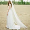 2017 Najnowsza jedna warstwa z grzebieniem Veil Re-Haftowane miękkie tiul welon ślubny Ivory Lace Scallop Veil Wedding Bridal Akcesoria CPA077