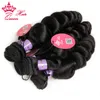 Capelli Queen 12Quot 28QUOT 2Bundleslot non trasformati Malaysian Wave Virgin Hair Nature Black Color 1B1733298