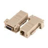 Vente en gros 200 pcs/lot DB9 femelle à RJ45 femelle F/F RS232 adaptateur modulaire connecteur convertisseur Extender