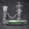 Catturacenere in vetro in linea Lacunaris con giunto angolato da 18 mm per narghilè in vetro, bong Gorgogliatore in vetro e percolatore in linea perc Ash Catcher