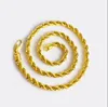 8mm*60cm 24k gold plated male gold plated necklace men jewelry alluvial elegant vintage golden chain jewelry
