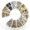 All'ingrosso-Multi stile Borchie Nail Art 3D Design Decorazione Adesivi Quadrato Punk Rivetto 1 # 66133