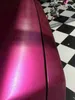 Involucri in vinile in acciaio spazzolato cromato rosa caldo con rilascio d'aria Pellicola adesiva in alluminio spazzolato cromato Car Tuning Wrapping: 1,52 * 20 M / rotolo 5x66 piedi