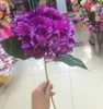 人工ハランジアの花80cm / 31.5 "のための偽のシルクの単一の水標識6色の結婚式の中心部装飾的な花SF015