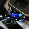2015 Ny varm försäljning Bluetooth-bilmonteringssats Handsfree MP3-spelare FM-sändare Dual 2 USB-laddare Support SD-linje-i AUX