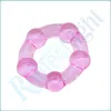 Fashionable High Elastic Beads Style Time Delay Cock Rings, Male Sex Toys Penis Rings Adult Sex Products