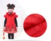 Ano Novo baby meninas roupas chinês estilo veste vestido de Natal vestido crianças crianças crianças vestidos de inverno grosso vestido vermelho quente com pele