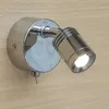 Topoch LED-säng Huvudgavel Läsningslampa med On-Off Switch Chrome Finish 3Watt smal stråle riktningshuvud Inbyggd förare för rum rv båt interiördekor sconces